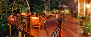Deck with outdoor lighting in Pittsburgh